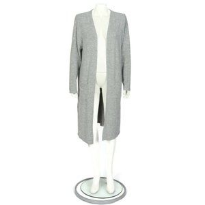 Awesome 360 Beautiful Long Open Cardigan Duster Gray Sweater Women's Small 668